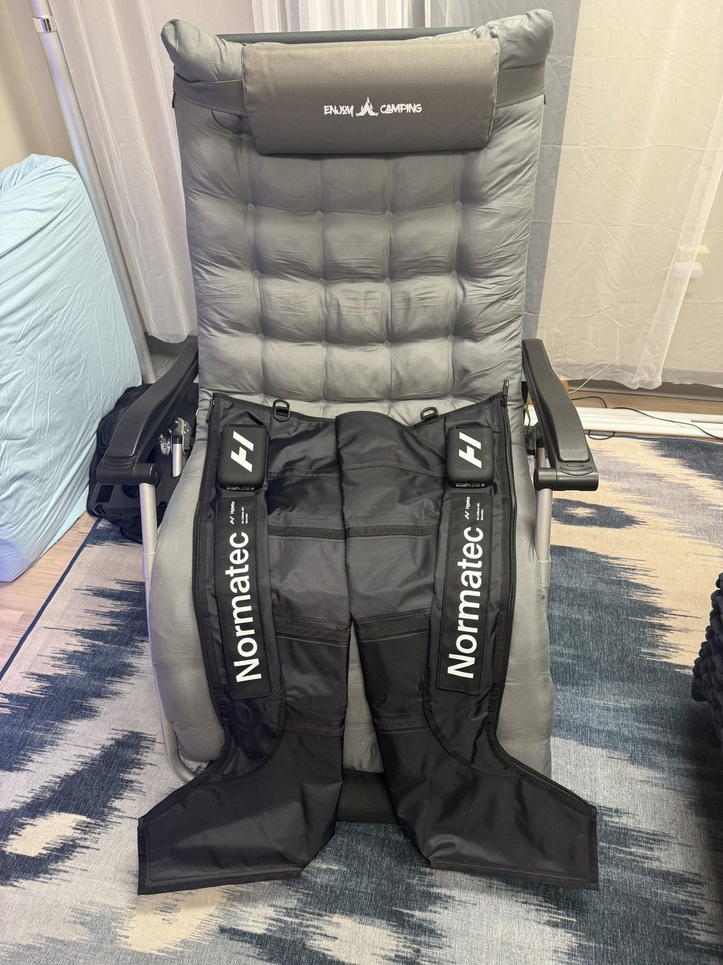Normatec compression therapy at Cadence Wellness