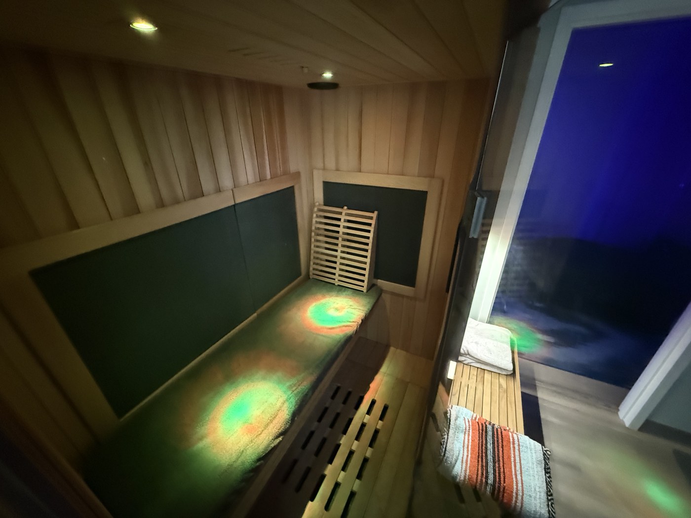 Infrared sauna at Cadence Wellness